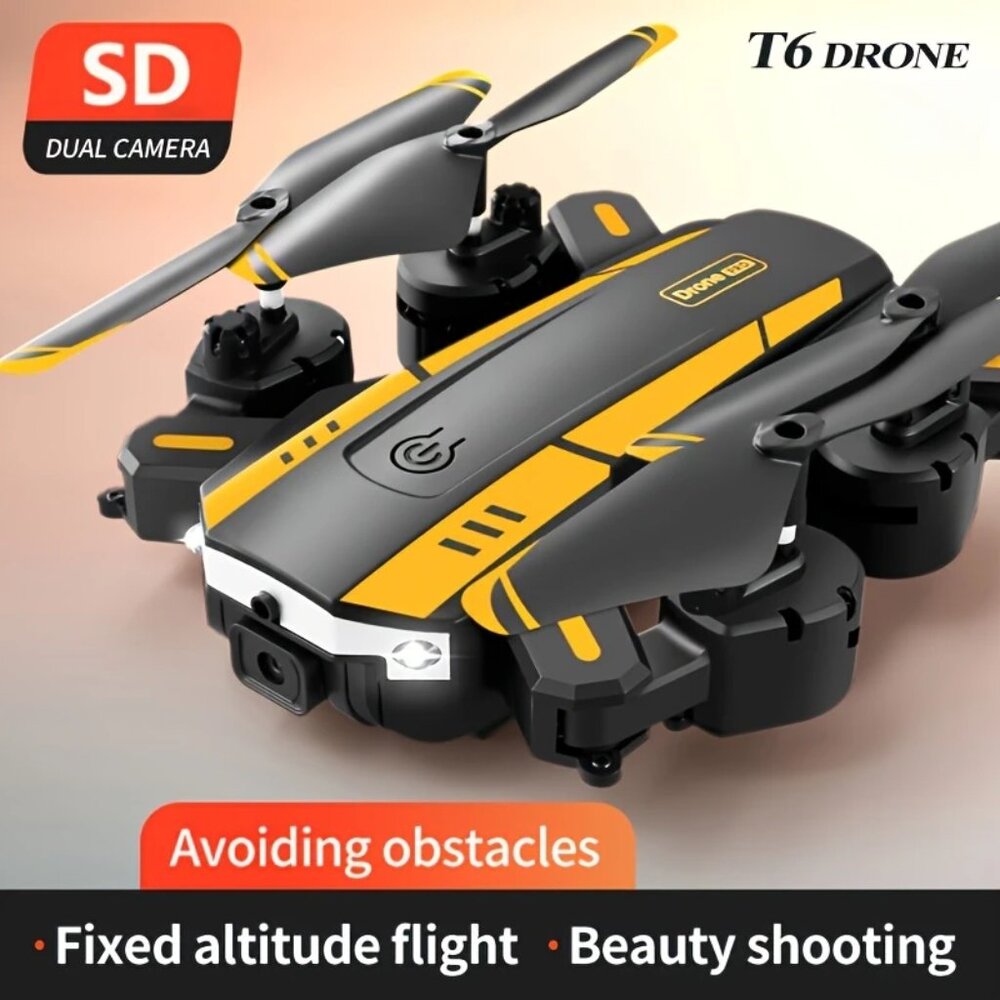 T6 Drone Pro – 540° Obstacle Avoidance, Dual Cameras, Gesture Control, Hovering